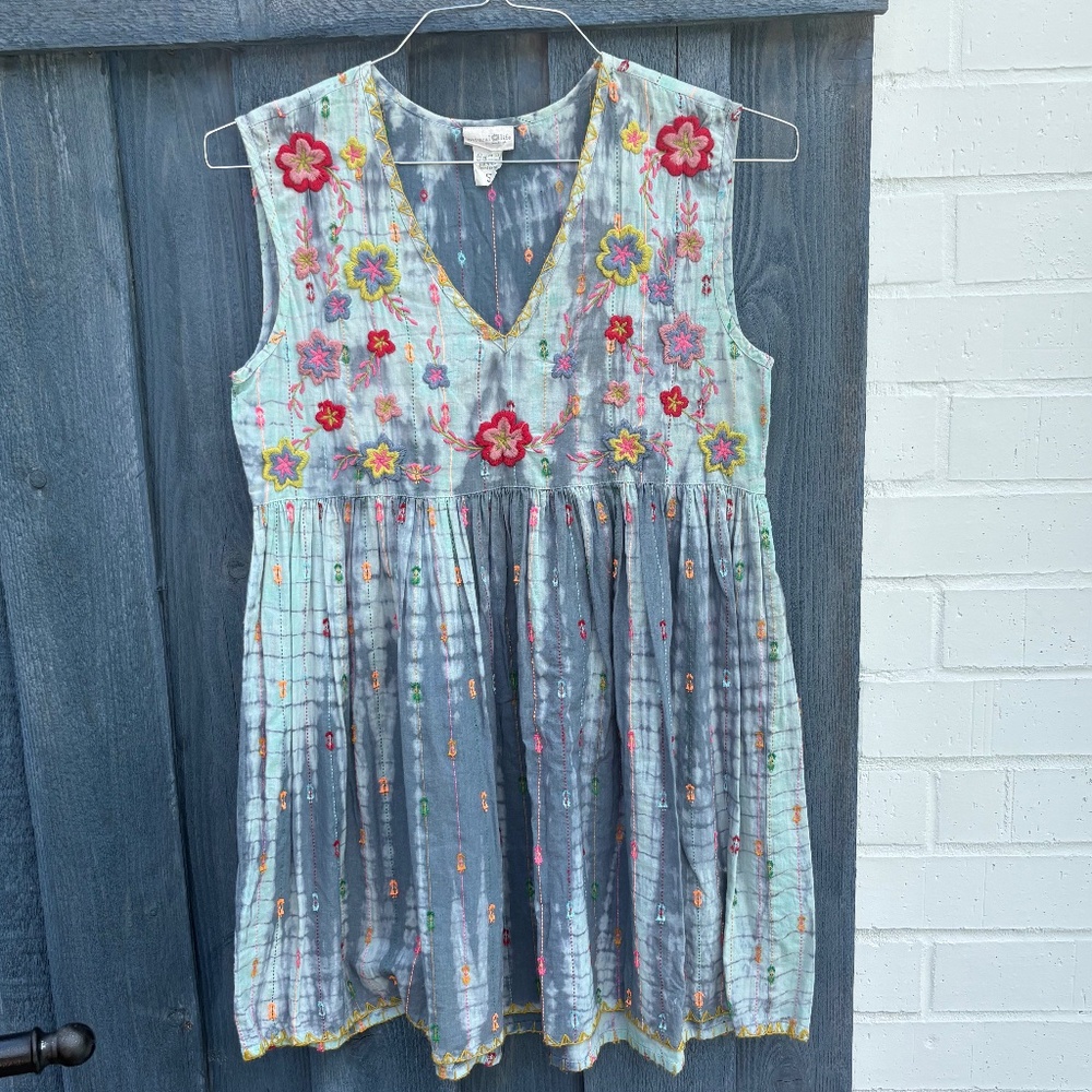 NATURAL LIFE OLD ENGLISH HAMMERED TEA DRESS- SMALL